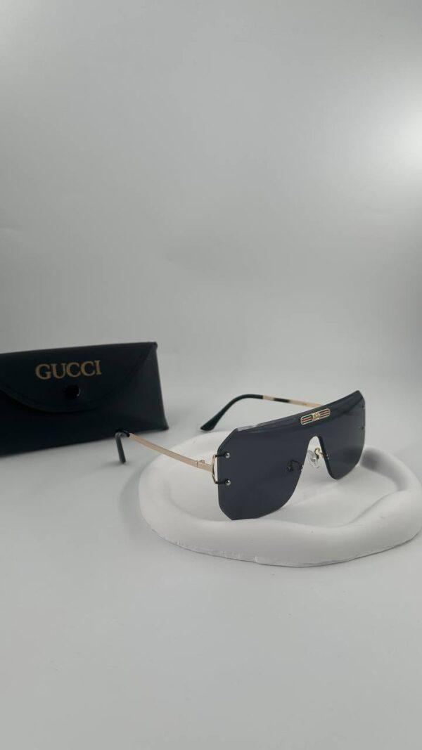 Слънчеви очила Gucci black frameless glasses with accent - Image 2