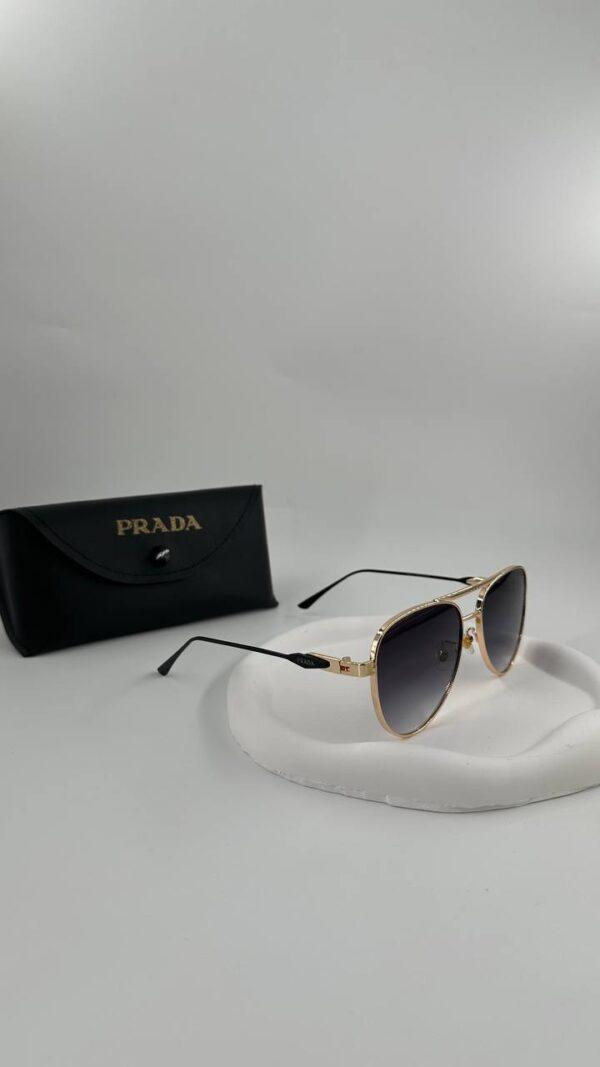 Слънчеви очила Prada Black And Gold - Image 2